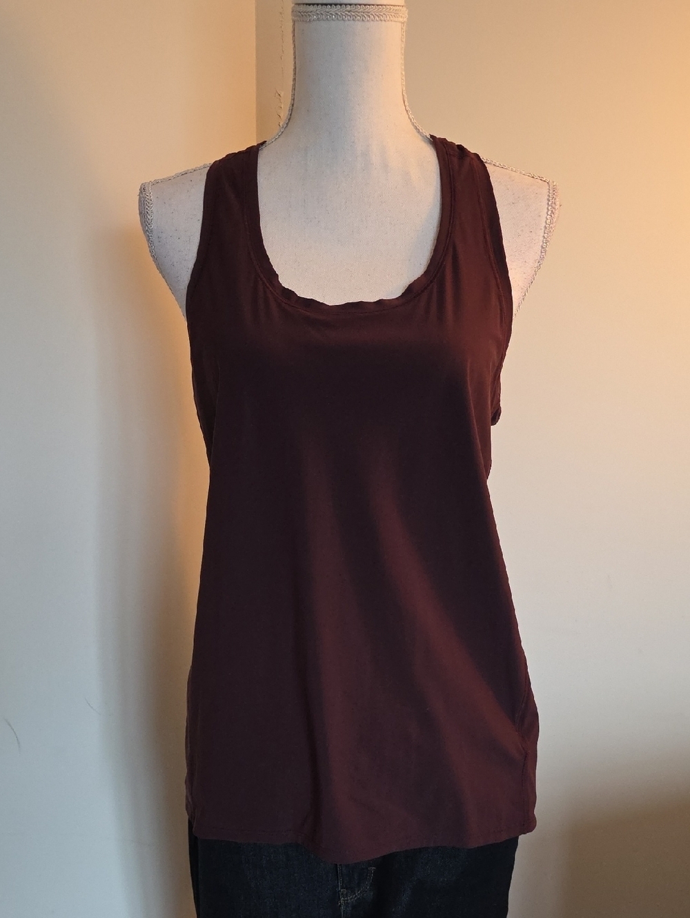 Athleta Women's Sleeveless Scoop Tank - Deep Burgundy